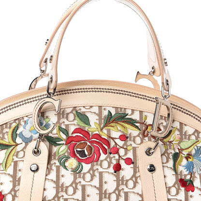 Christian Dior Monogram Vintage Flowers Bowler Beige 11 of 11