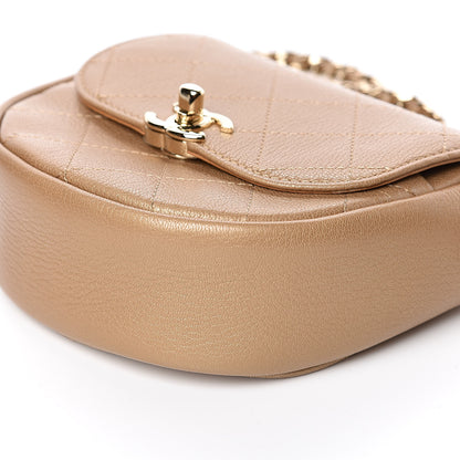 Chanel Goatskin Stitched Casual Trip Messenger Flap Beige 9 of 11