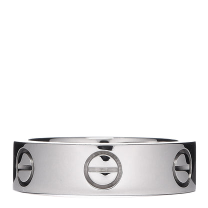 Cartier 18K White Gold 5.5mm LOVE Ring 52 6 3 of 6