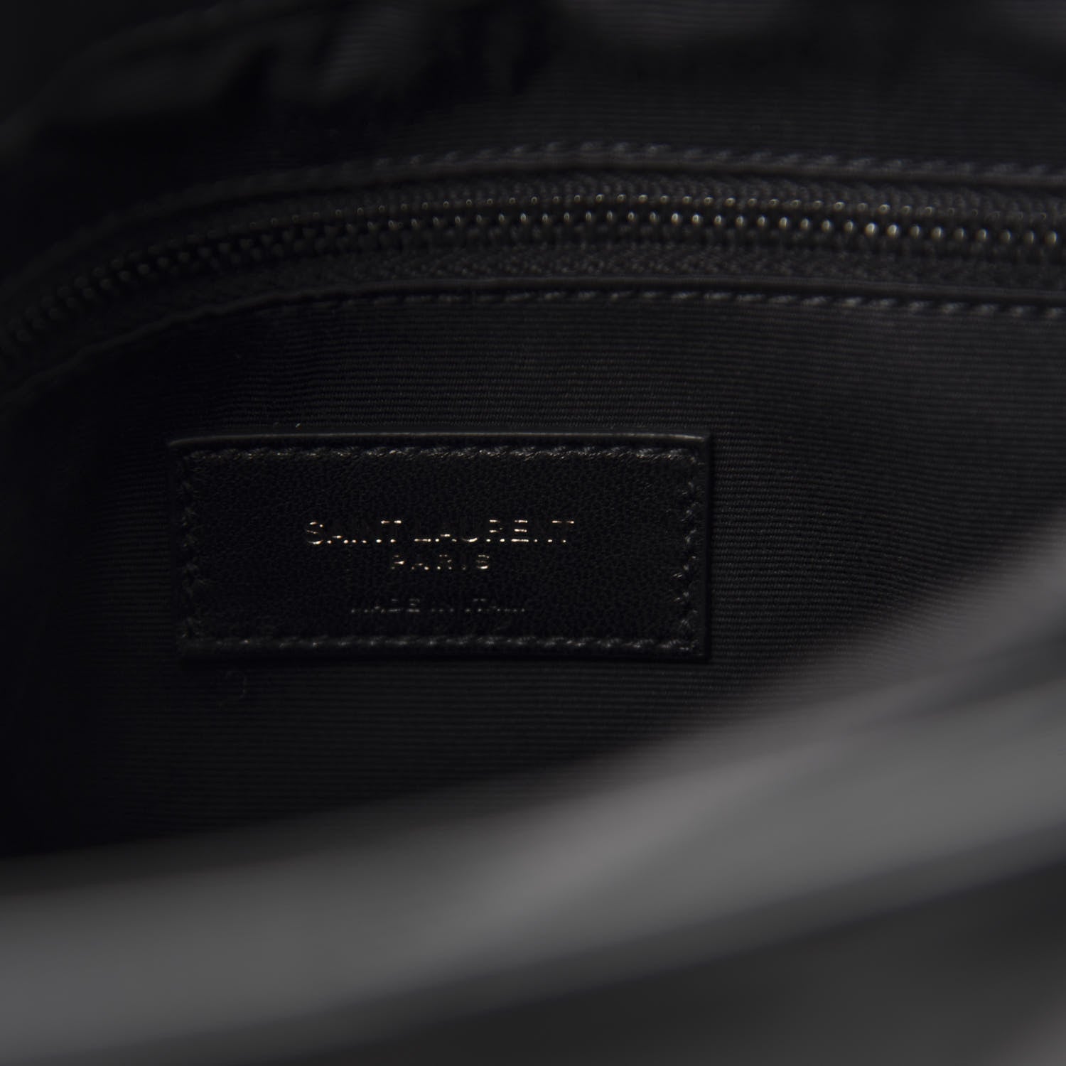 Saint Laurent Calfskin Y Quilted Monogram Medium Loulou Chain Satchel Black 8 of 11