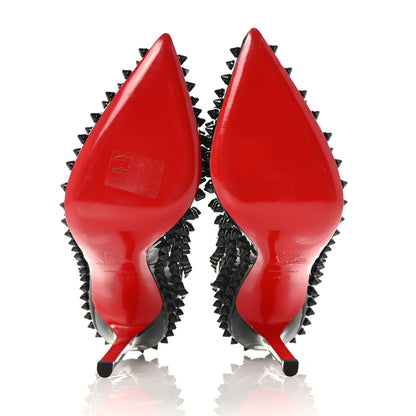 Christian Louboutin Patent Pigalle Spikes 120 Pumps 36.5 Black 6 of 8