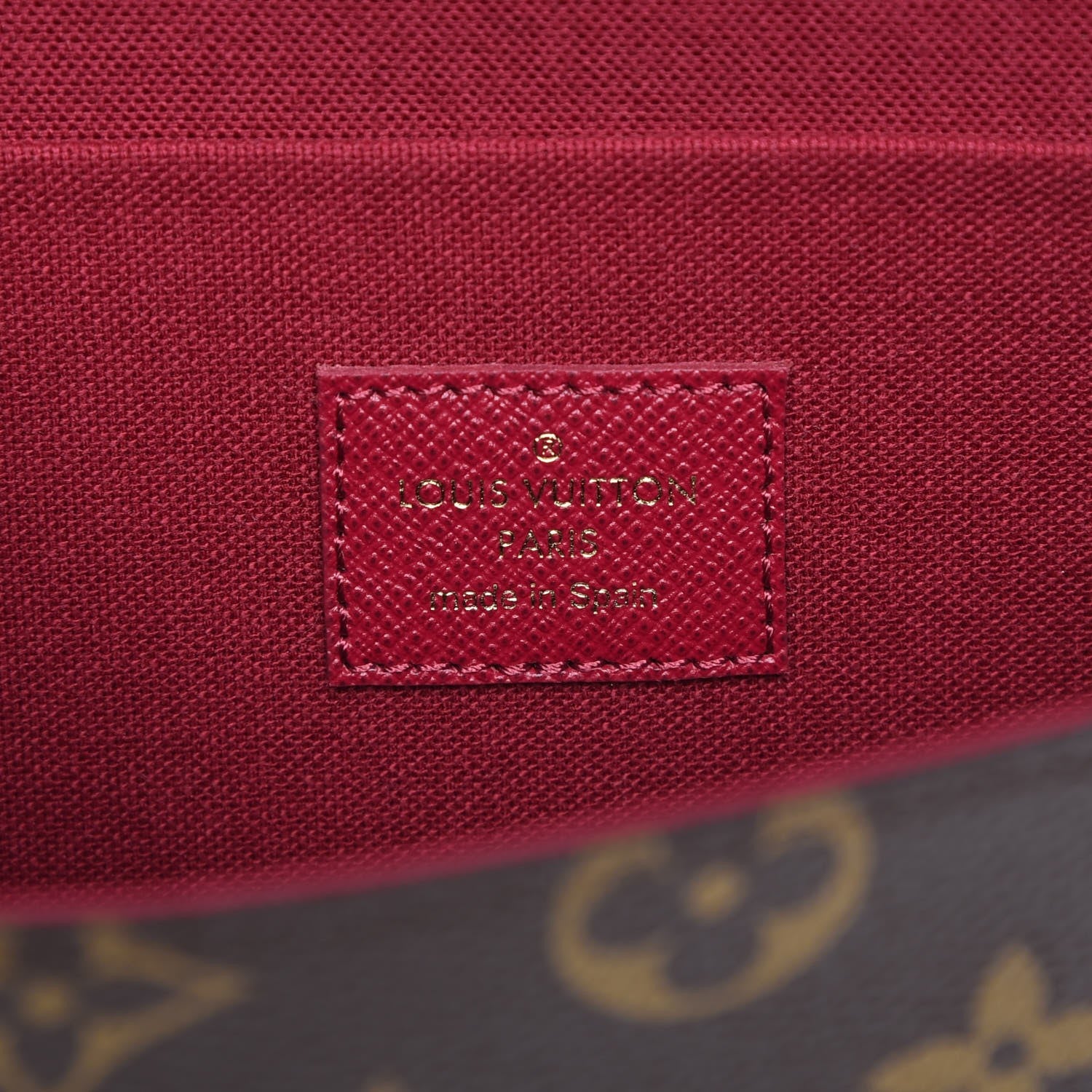 Louis Vuitton Monogram Pochette Felicie Chain Wallet Fuchsia 8 of 11