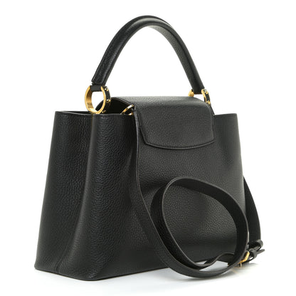 Louis Vuitton Taurillon Capucines PM Black 3 of 11