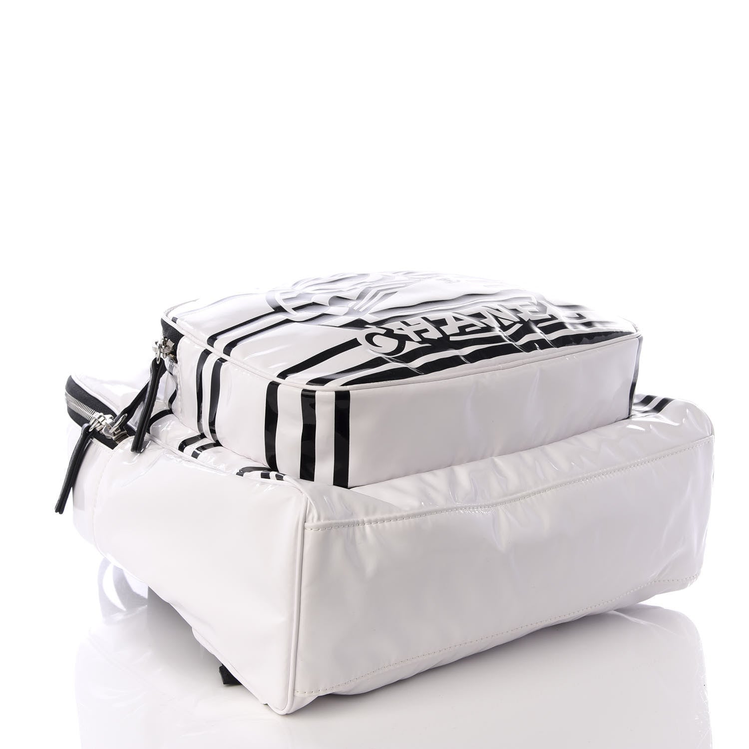Chanel Vinyl La Pausa Bay Backpack White 3 of 8