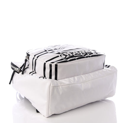Chanel Vinyl La Pausa Bay Backpack White 3 of 8