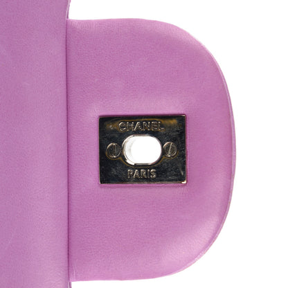 Chanel Lambskin Quilted Jumbo Double Flap Light Purple 5 of 8