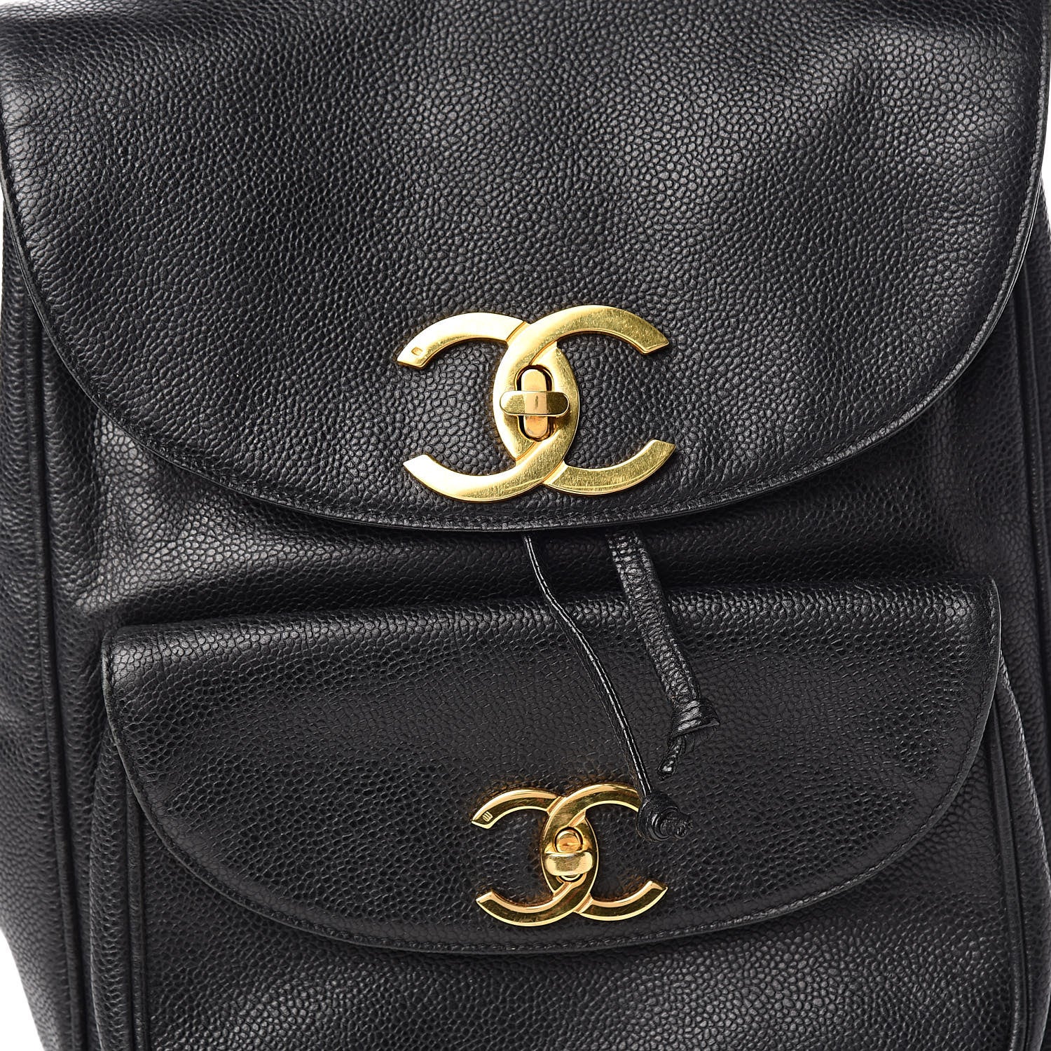Chanel Caviar Drawstring Backpack Black 11 of 12