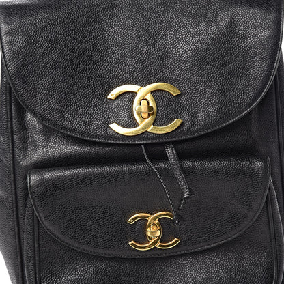 Chanel Caviar Drawstring Backpack Black 11 of 12