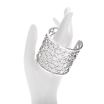 Hermes Sterling Silver Passerelle Chaine d'Ancre Cuff Bracelet LG 2 of 4