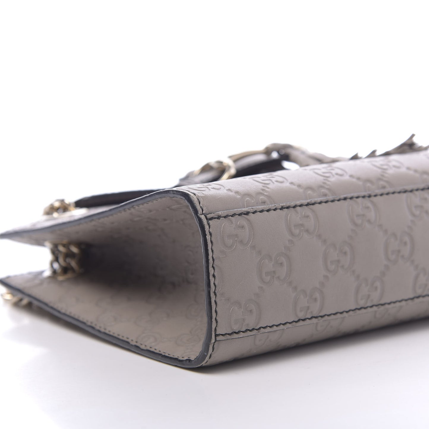 Guccissima Small Emily Chain Shoulder Bag Storm Grey