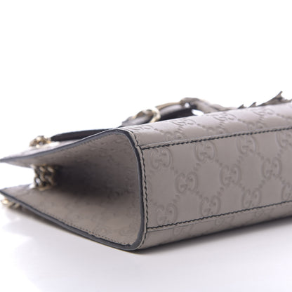 Gucci Guccissima Small Emily Chain Shoulder Bag Storm Grey 9 of 13