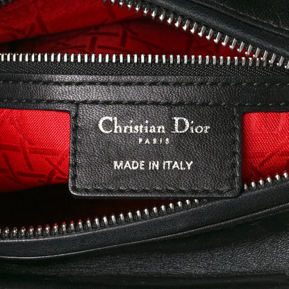 Christian Dior Lambskin Cannage Medium Lady Dior Black 6 of 11
