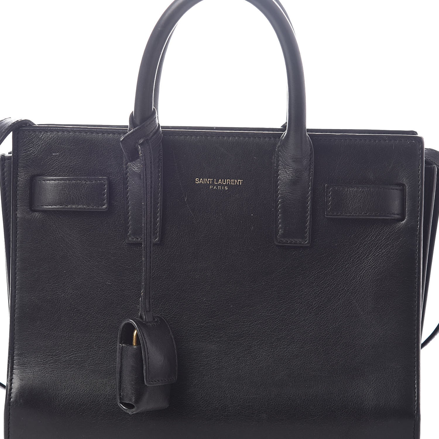 Saint Laurent Calfskin Nano Sac De Jour Black 9 of 11