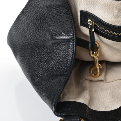 Gucci Pebbled Calfskin Medium Soho Shoulder Bag Black 10 of 11