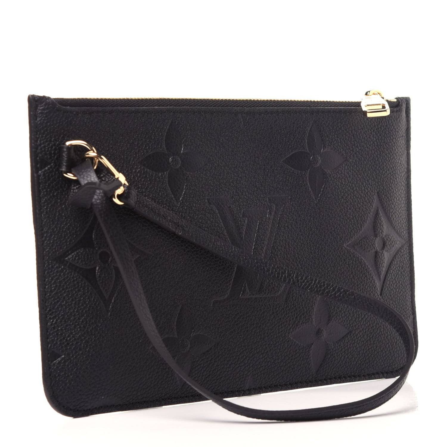 Louis Vuitton Empreinte Monogram Giant Neverfull MM Pochette Black 3 of 10