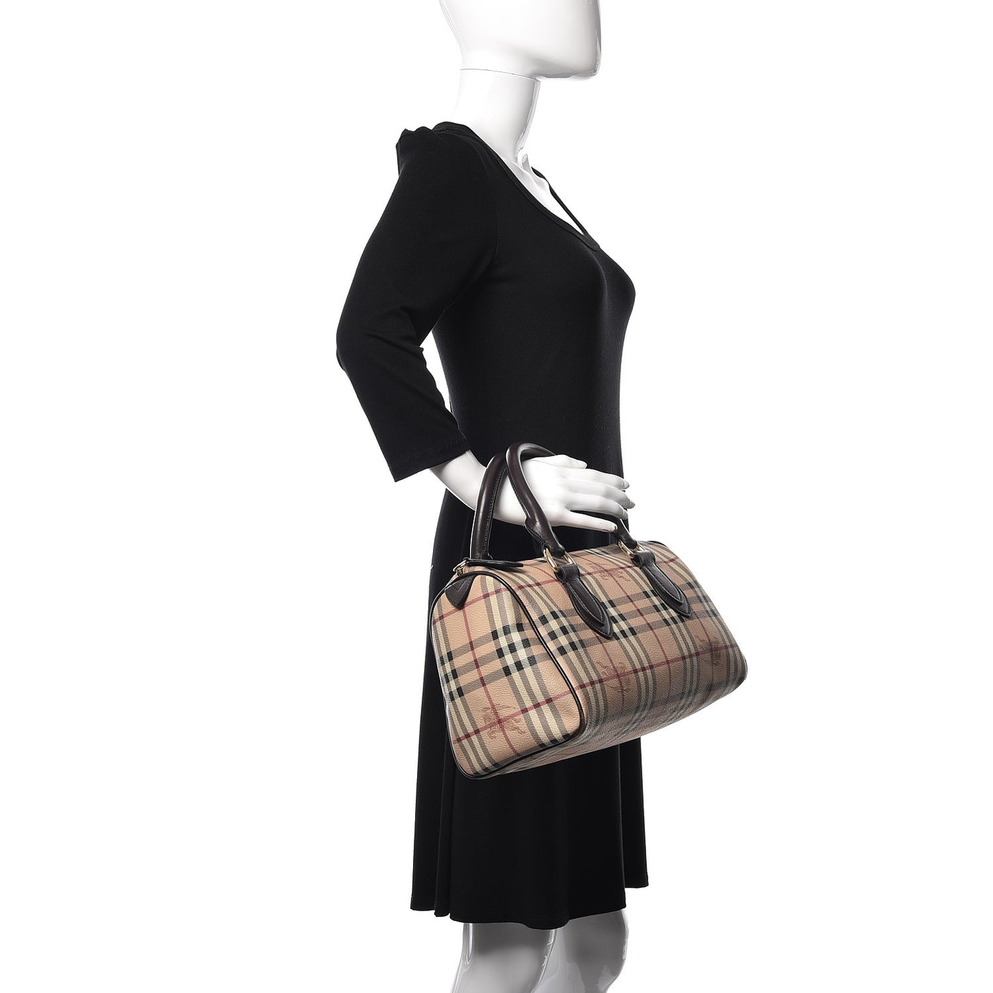 Haymarket Check Small Chester Bowling Bag Chocolate