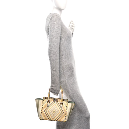 Valentino Garavani Vitello Native Couture 1975 Small Rockstud Double Handle Tote Multicolor 2 of 9