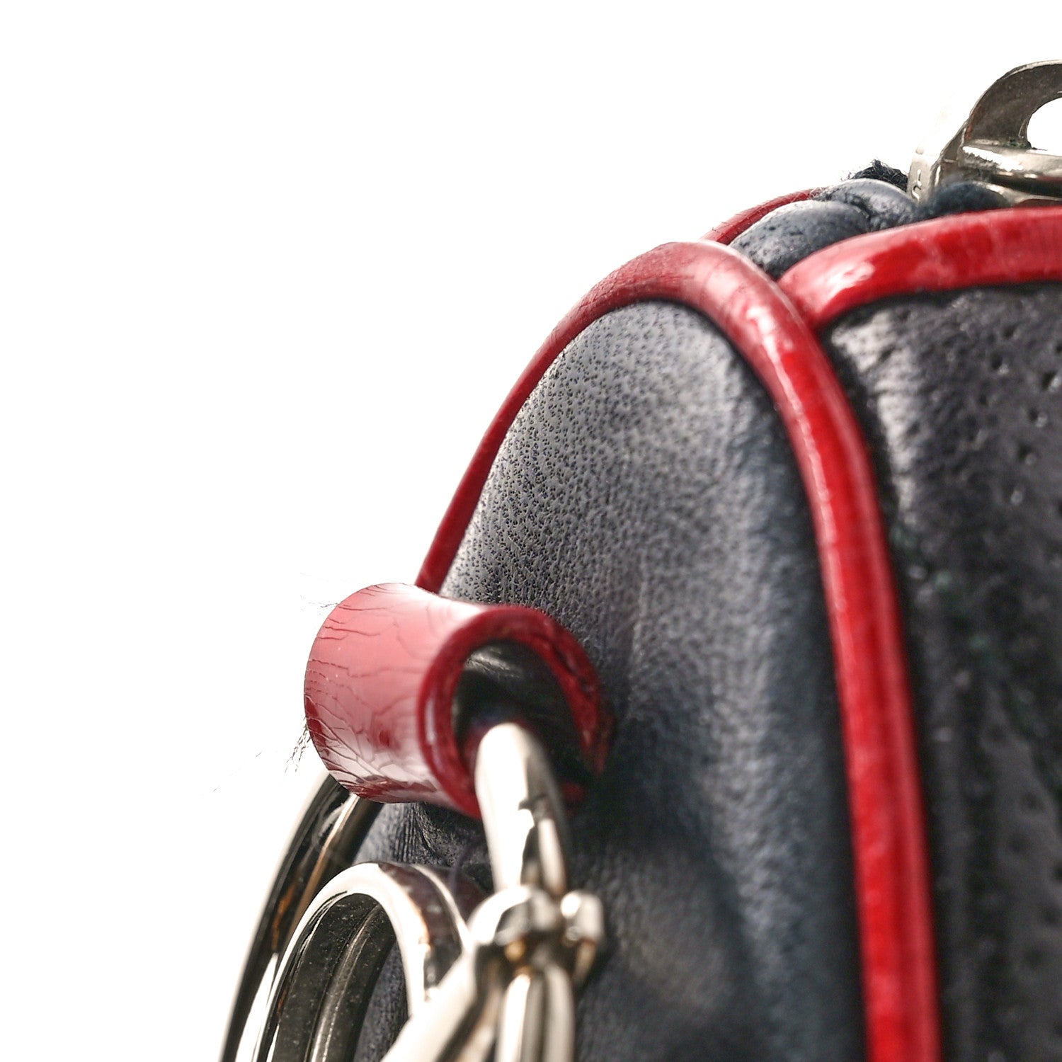 Christian Dior Calfskin Patent Trailer Trash Cadillac Shoulder Bag Black Red 12 of 12