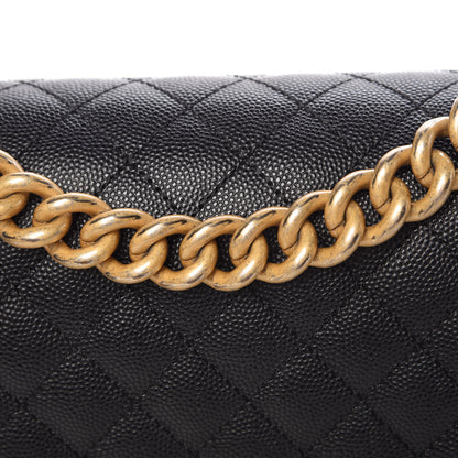 Chanel Caviar Quilted Medium Boy Flap Black 14 of 14