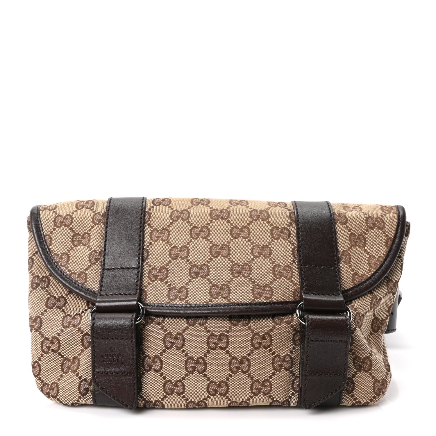 Gucci Monogram Waist Belt Bag Dark Brown 1 of 10