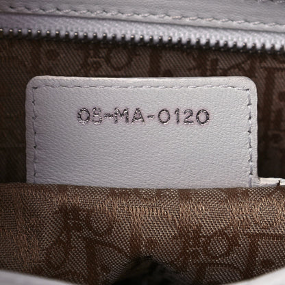 Christian Dior Lambskin Cannage Large Lady Dior White 6 of 13