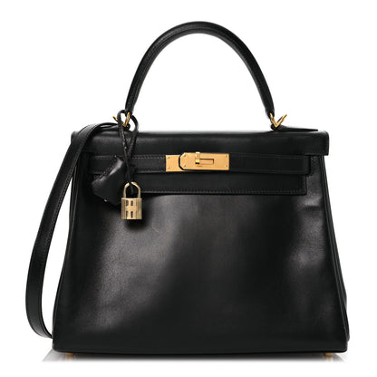 Hermes Box Kelly Retourne 28 Black 1 of 18