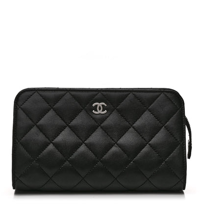 Chanel Lambskin Quilted Cosmetic Case Black 1 of 11