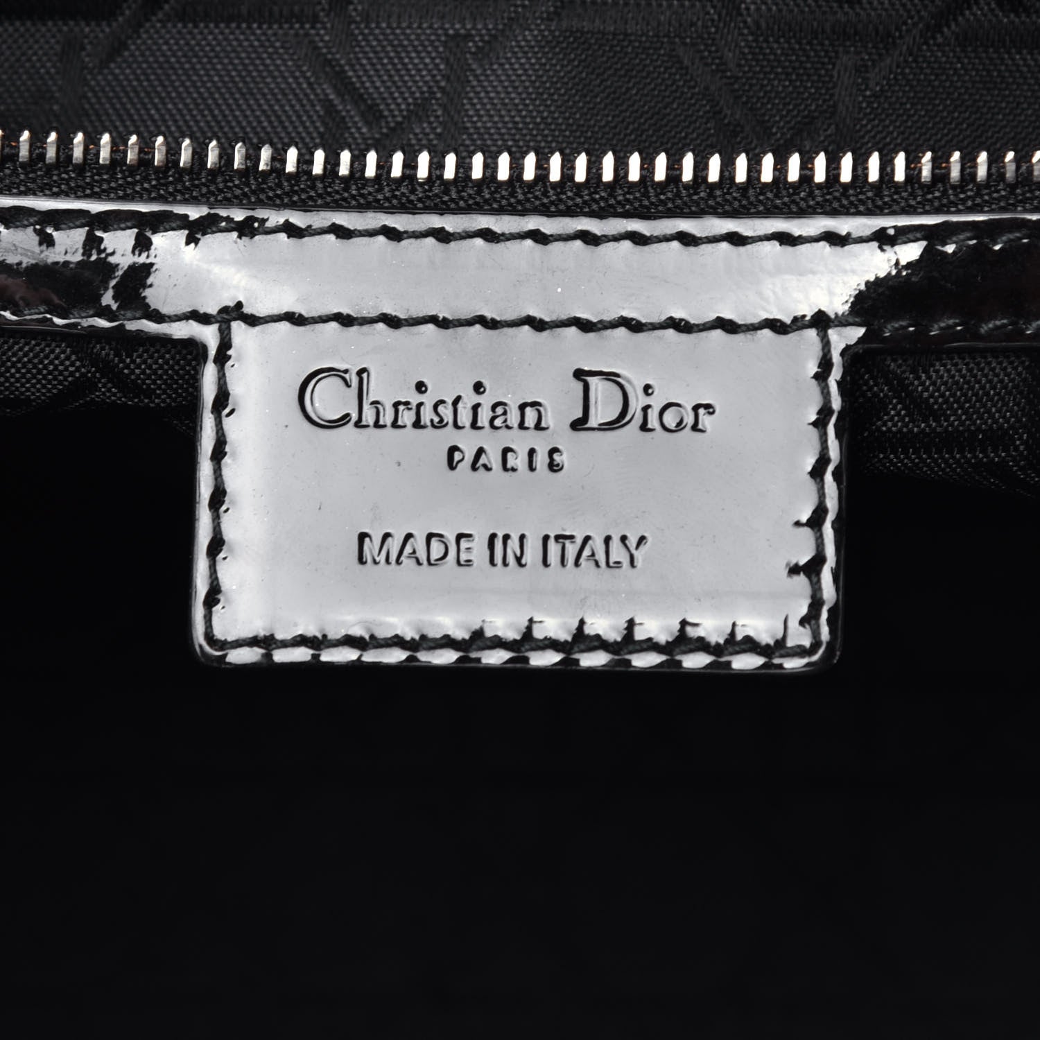 Christian Dior Patent Cannage Large Lady Dior Black 7 of 10