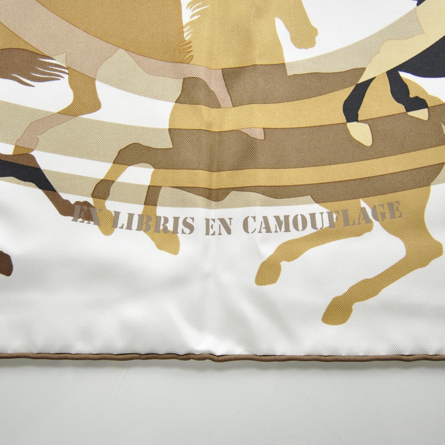 Hermes Silk Ex Libris En Camouflage Scarf 90 4 of 5