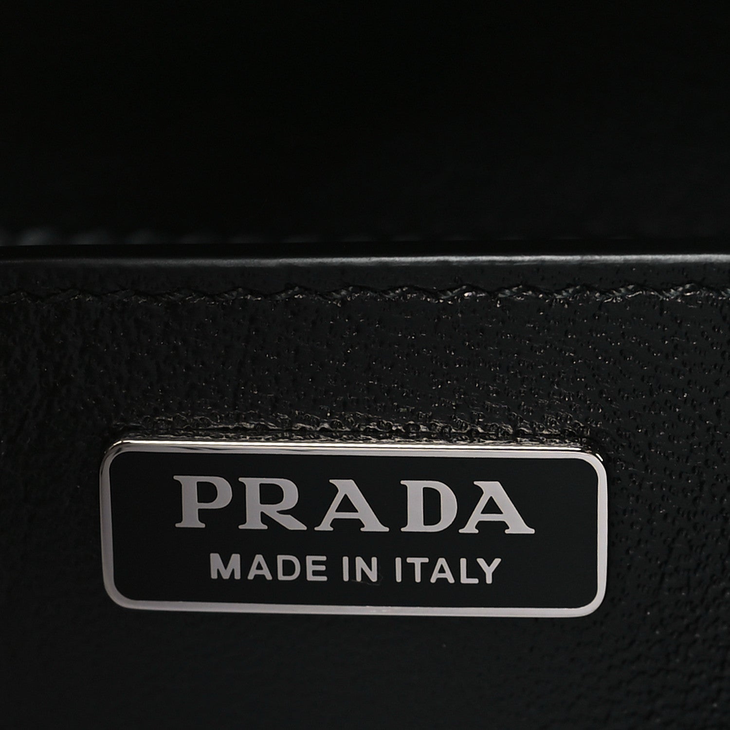 Prada City Calf Saffiano Studded Cahier Bag Black 7 of 9