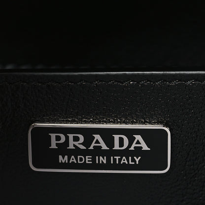 Prada City Calf Saffiano Studded Cahier Bag Black 7 of 9