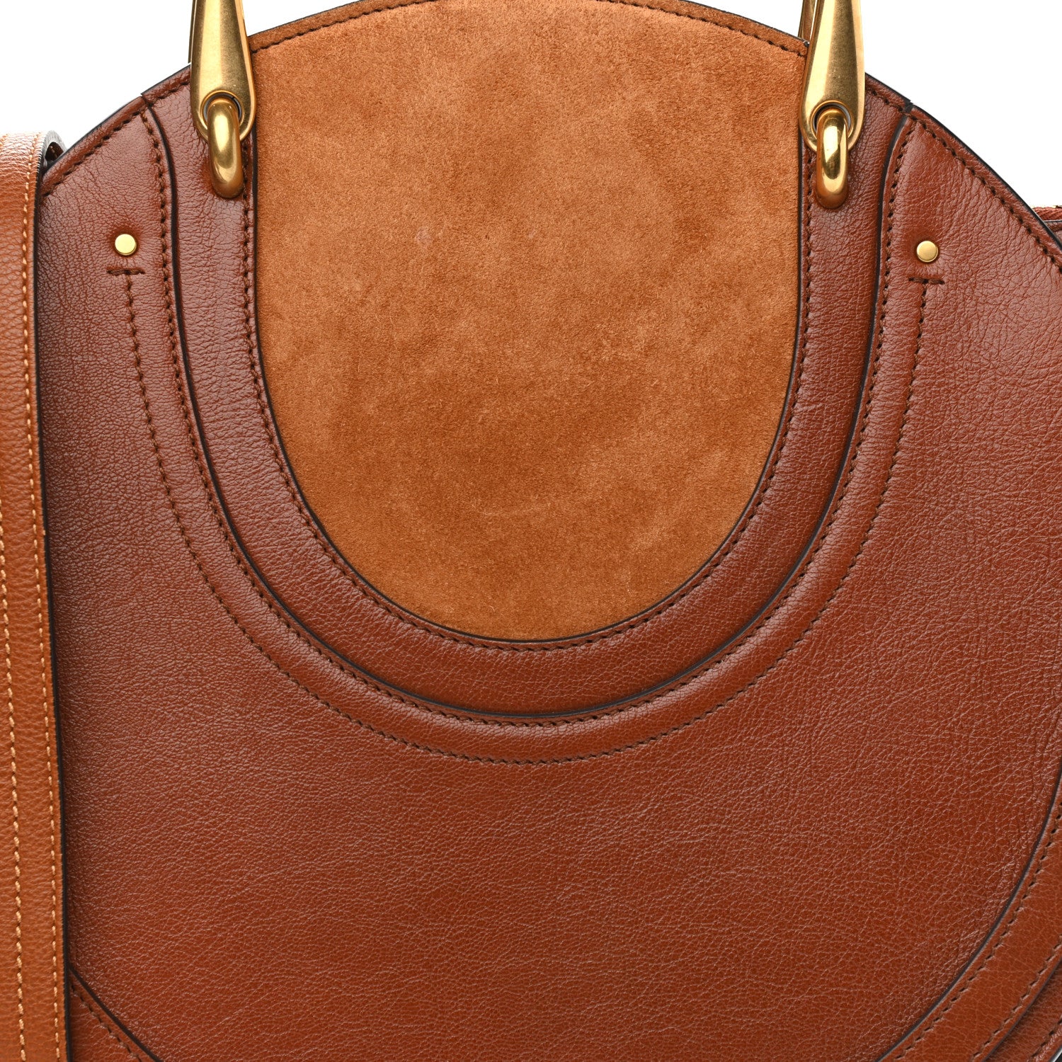 Chloe Calfskin Suede Medium Pixie Bag Saffron Red 8 of 11