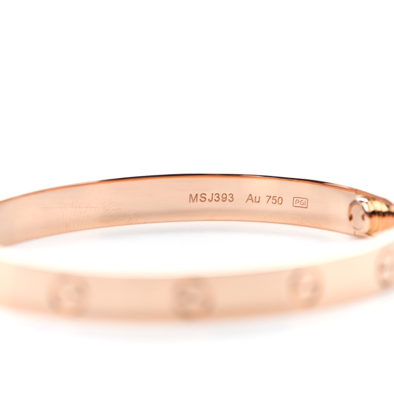 Cartier 18K Pink Gold LOVE Bracelet 16 5 of 7