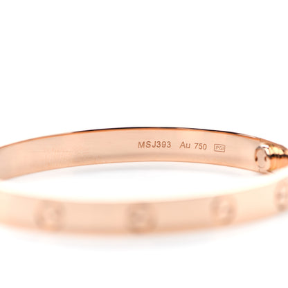 Cartier 18K Pink Gold LOVE Bracelet 16 5 of 7
