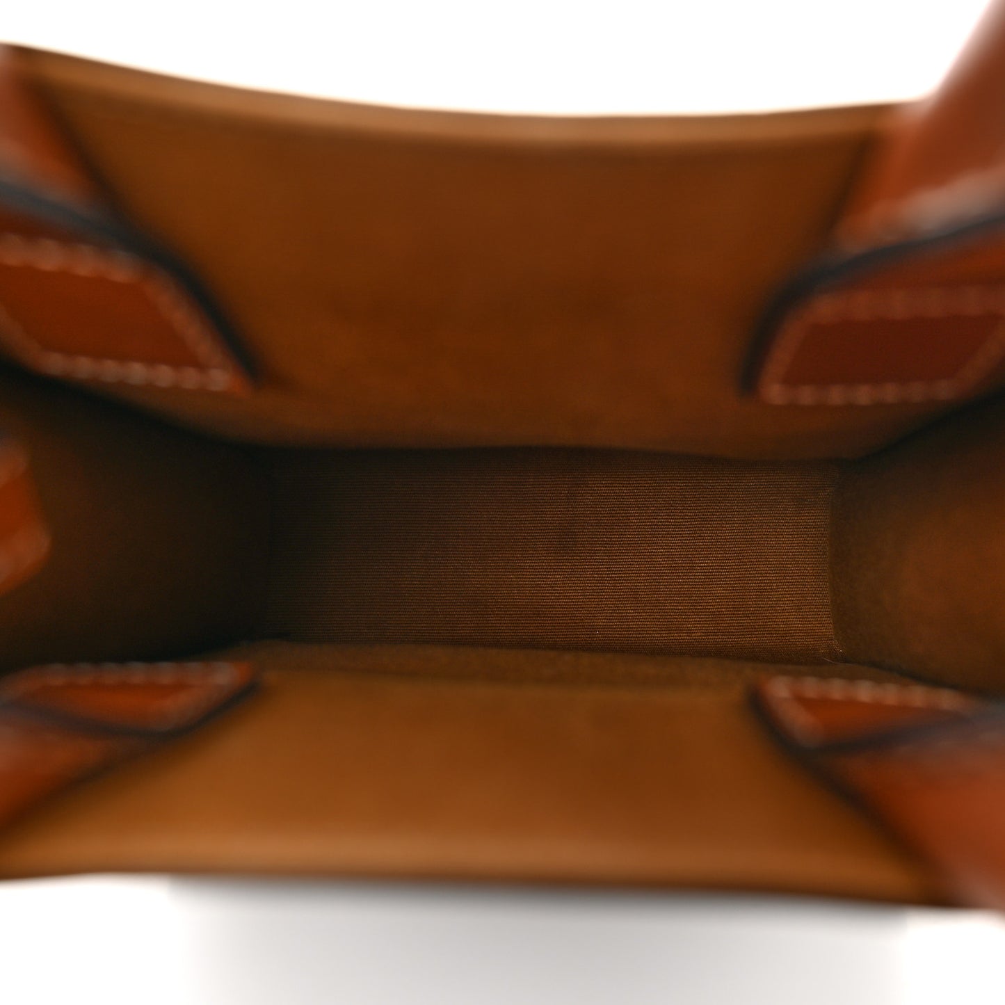 Triomphe Canvas Calfskin Mini Vertical Cabas Tan