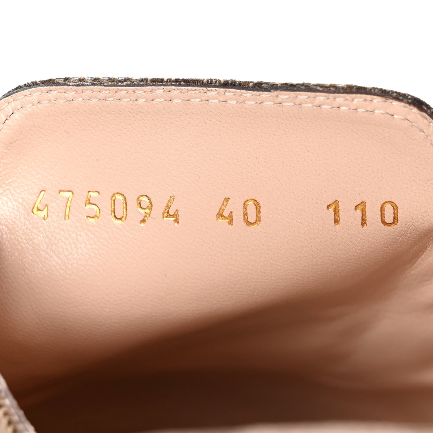 Gucci Monogram Jumbo GG Malaga Kid Womens Princetown Slippers 40 Camel Ebony New Acero Beige 8 of 8