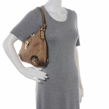Gucci Satin Monogram Small Abbey Hobo Bronze 2 of 8