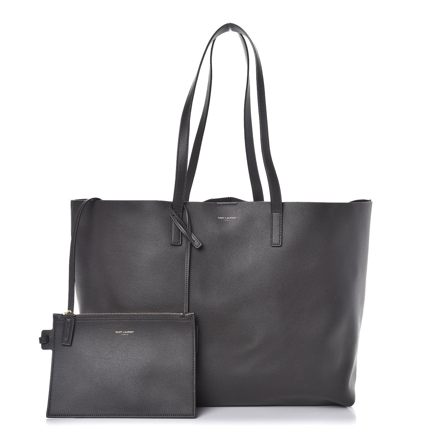 Calfskin Large Shopping Tote Storm