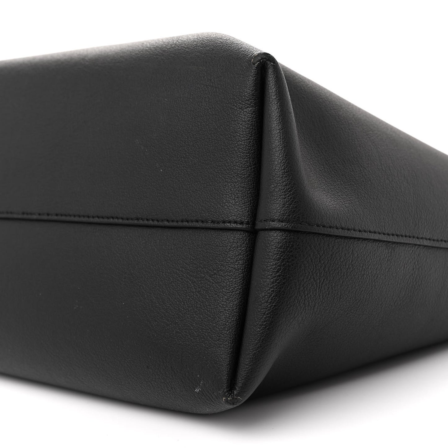 Calfskin Large Shopping Tote Black