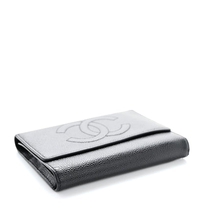 Chanel Caviar Timeless CC Flap Wallet Black 4 of 13