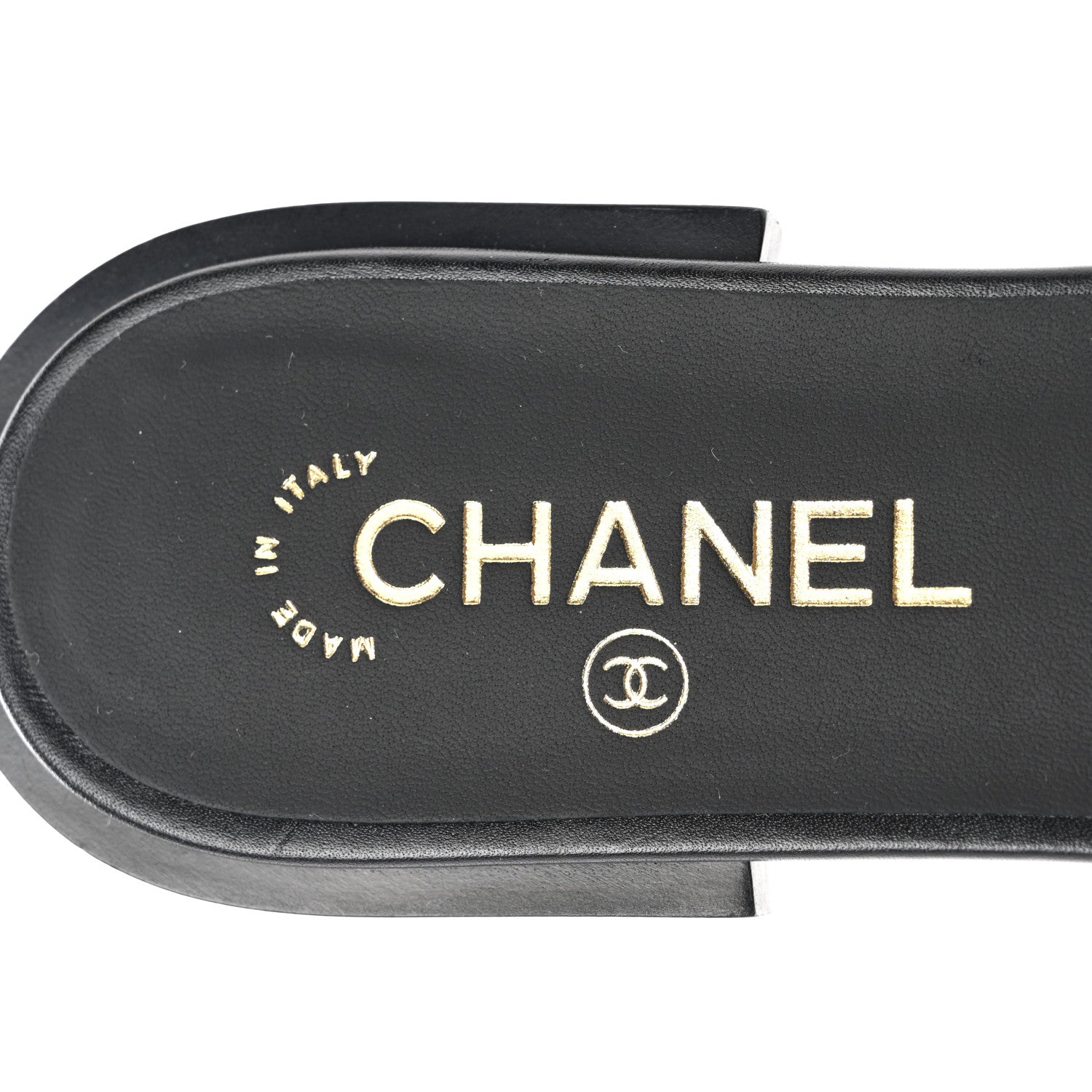 Chanel Shiny Calfskin CC Mules 39 Black 7 of 9