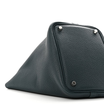 Hermes Taurillon Clemence Picotin Lock 18 PM Vert Cypress 9 of 10