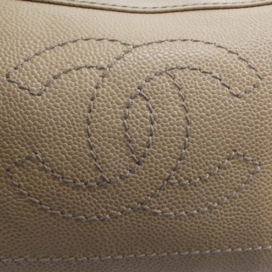 Chanel Caviar CC Wood Chain Hobo 7 of 11