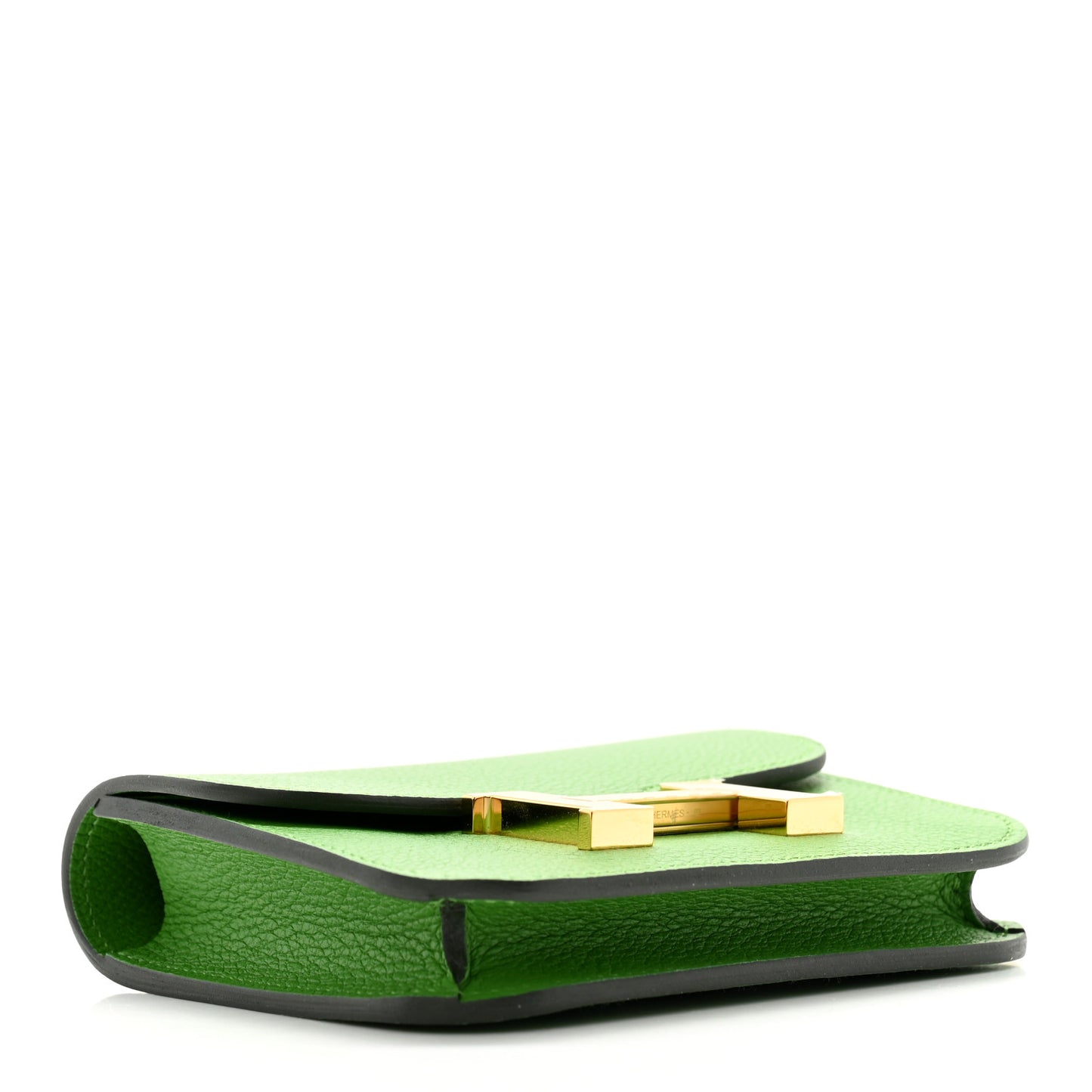 Evercolor Bi-Color Constance Slim Wallet Vert Yucca Mauve Pale