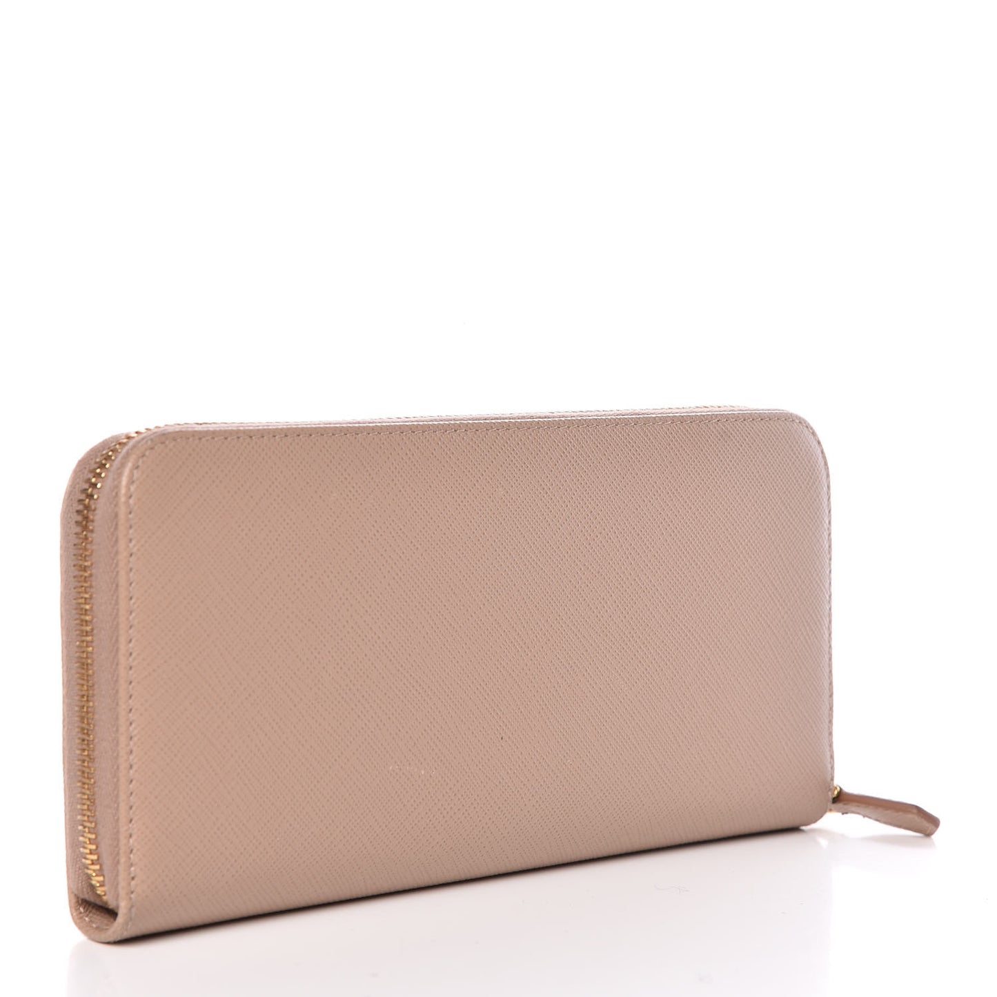 Saffiano Triangle Zip Around Wallet Cammeo