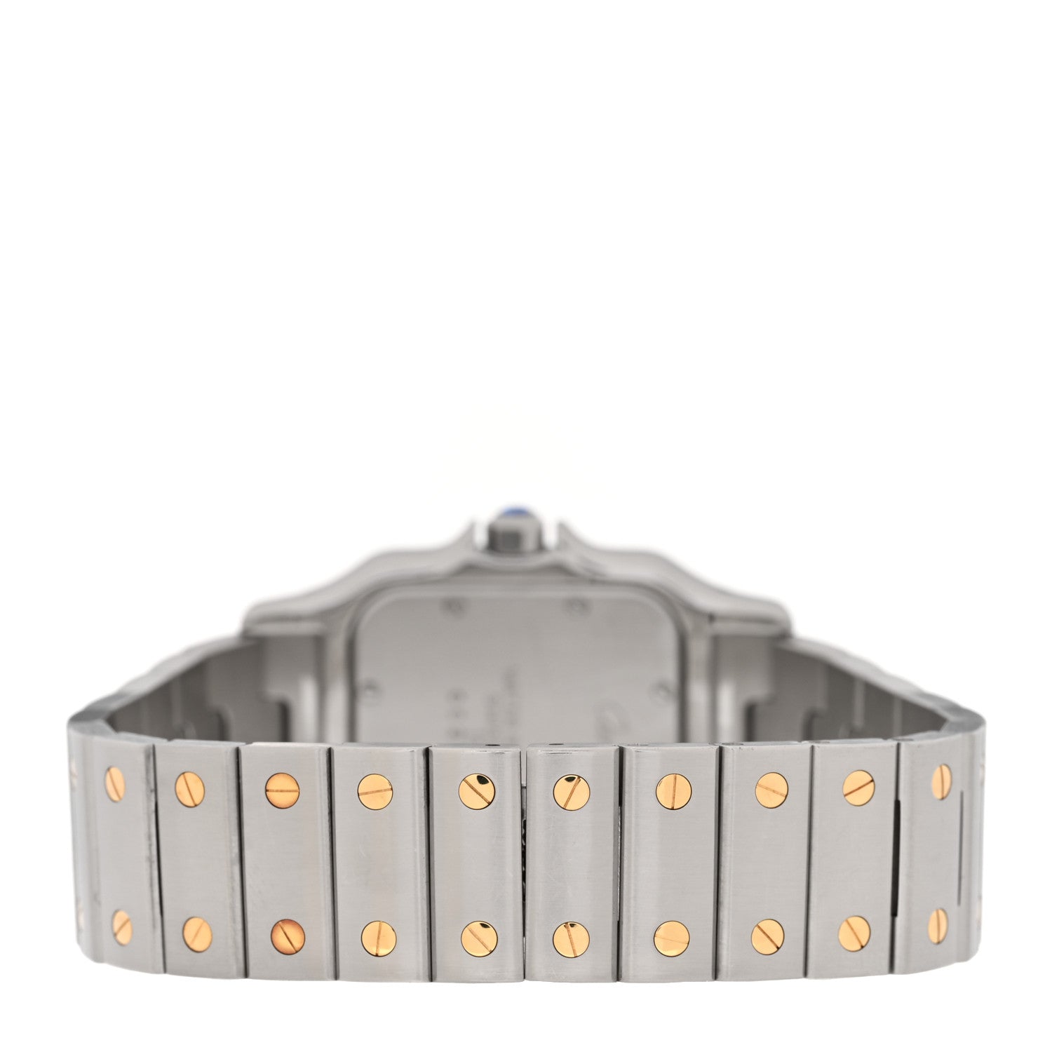 Cartier Stainless Steel 18K Yellow Gold 29mm Santos De Cartier Galbee Quartz Watch 3 of 5