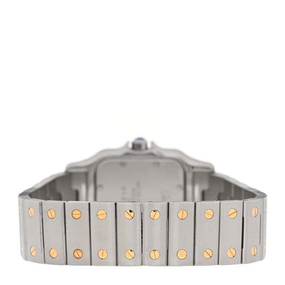 Cartier Stainless Steel 18K Yellow Gold 29mm Santos De Cartier Galbee Quartz Watch 3 of 5