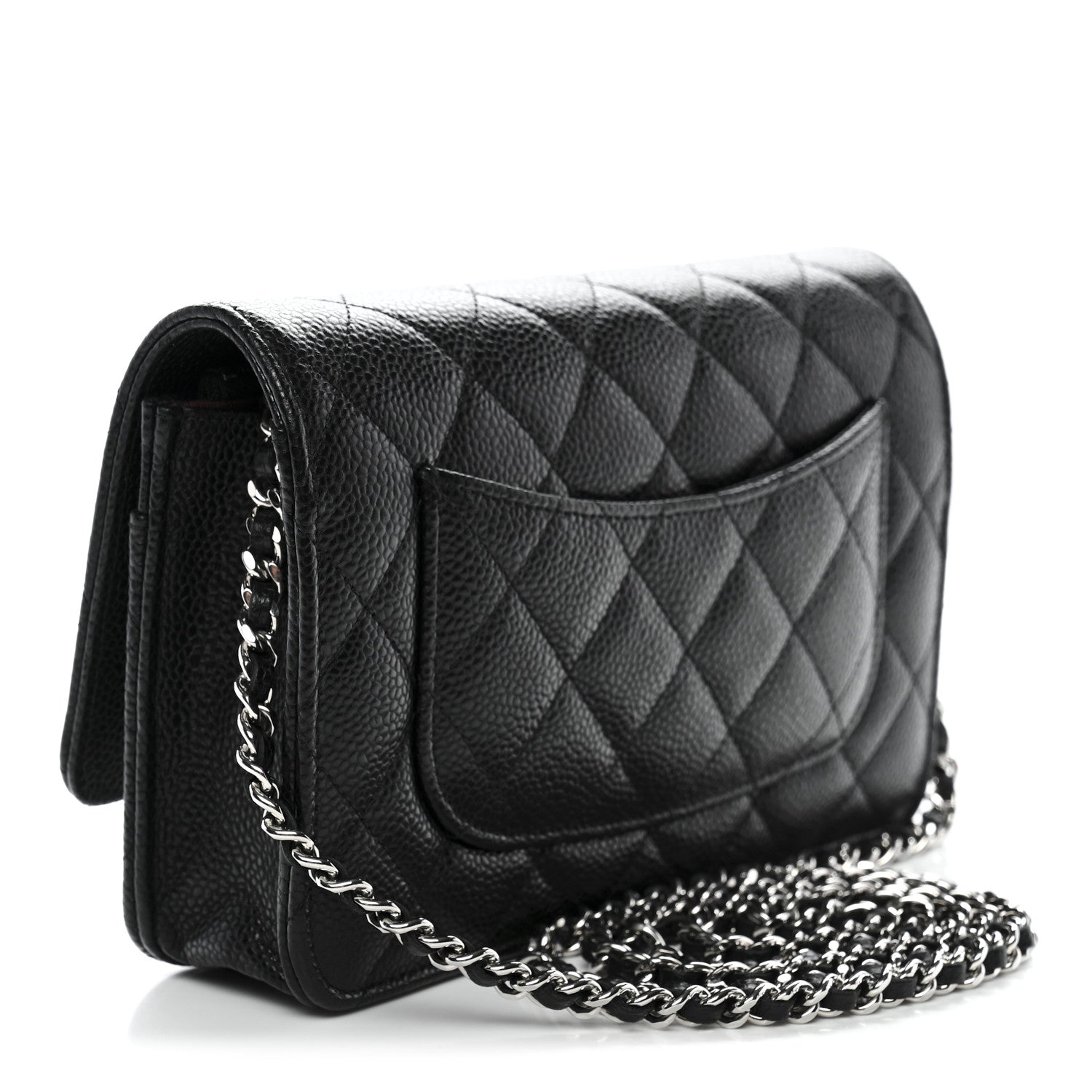 Chanel Caviar Quilted Wallet on Chain WOC Black 3 of 12