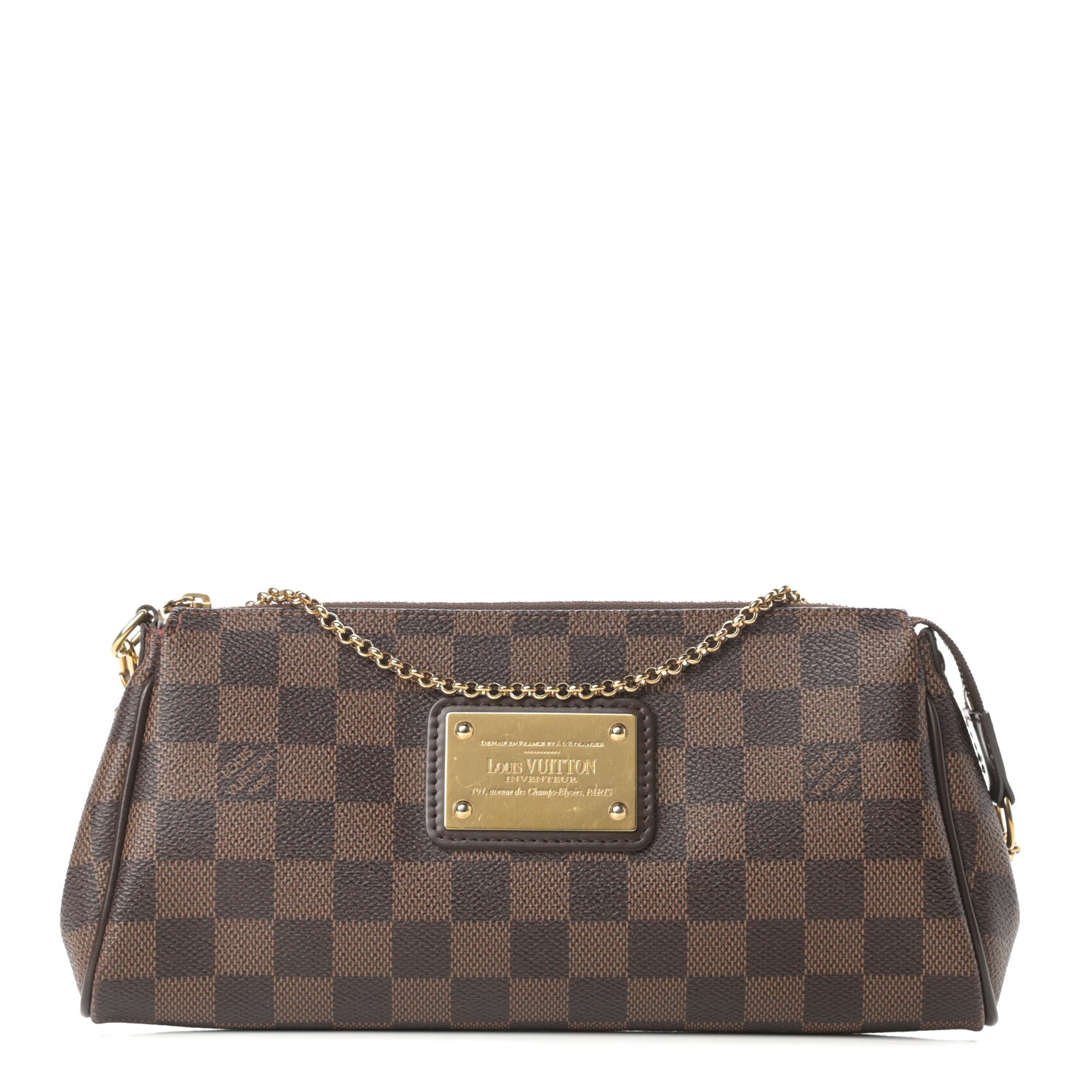 Louis Vuitton Damier Ebene Eva Clutch 1 of 11