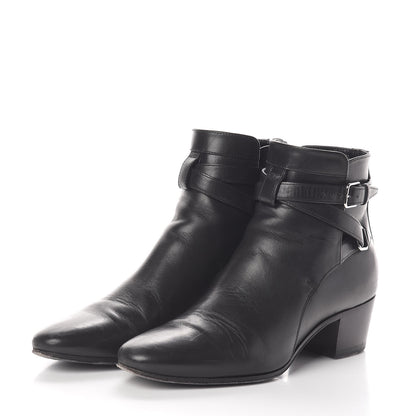 Saint Laurent Smooth Jodhpur Calfskin Blake Ankle Boots 35 Black 3 of 7